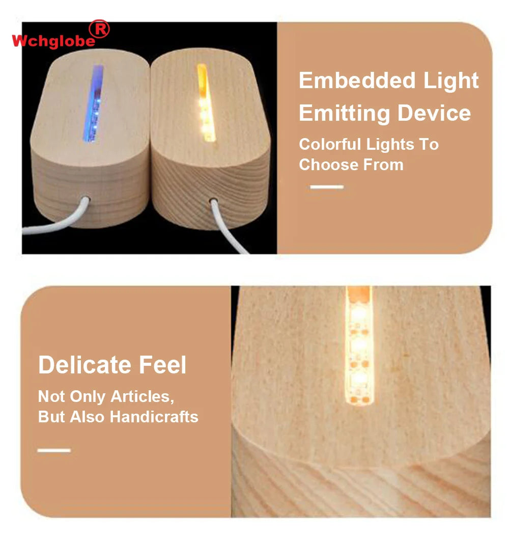 Airplane Astronaut Model 3D Light Night Lamp for Kid Bedroom Wooden Helicopter 3d Illusion Vision Table Lamp for Children Toys