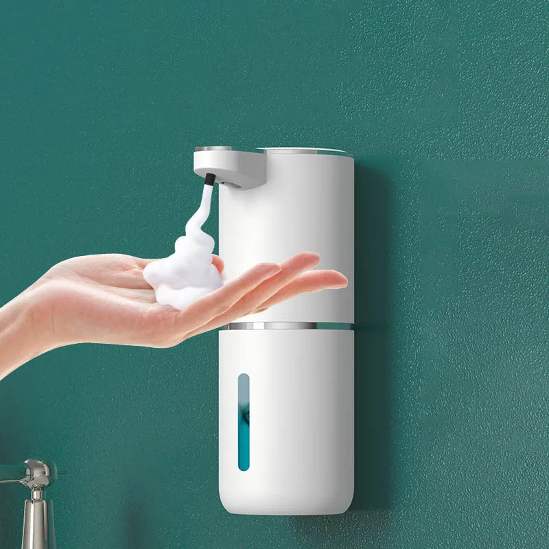 Automatic Foam Soap Dispenser Bathroom Smart Washing Hand Machine With USB Charging White ABS Material
