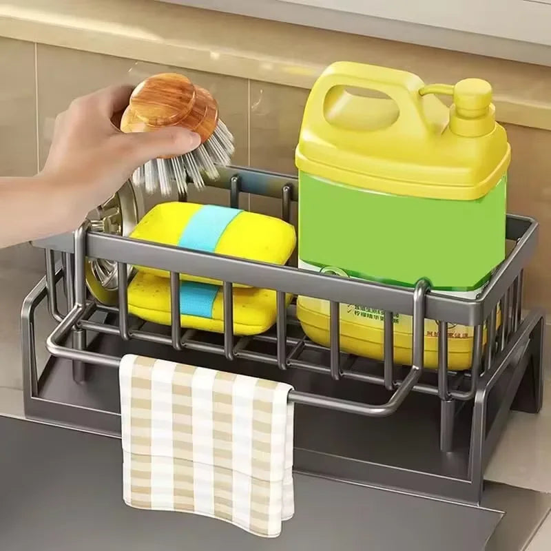 Household Storage Drain Rack Kitchen Storage Supplies Drain Dual-Purpose Layered Design Water Accumulation Durable Storage Rack