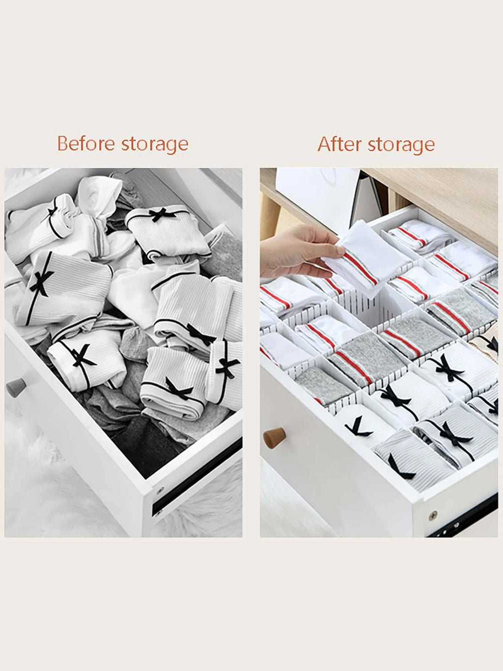 Multipurpose Drawer Storage Divider Adjustable Plastic Storage Cabinet Partition Household Wholesale Drawers Organizer Dividers
