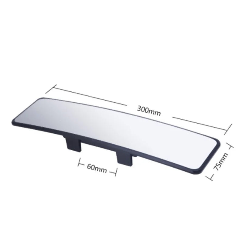 Rear View Mirror,300mm Anti Glare Rearview Mirror Convex Panoramic Rearview Mirror Clip on Car Mirror to Reduce Blind Spot