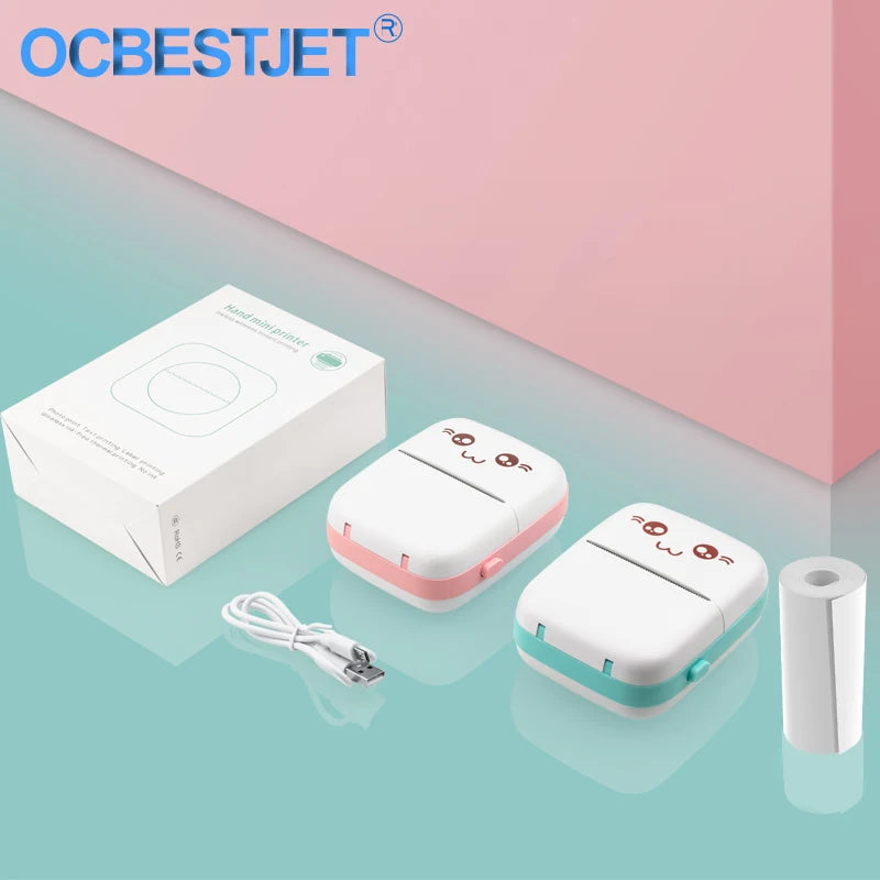 Portable Thermal Printer Mini Wireless Bluetooth Connect to Mobile Phone Pocket Note Gift For Home and Office Android IOS