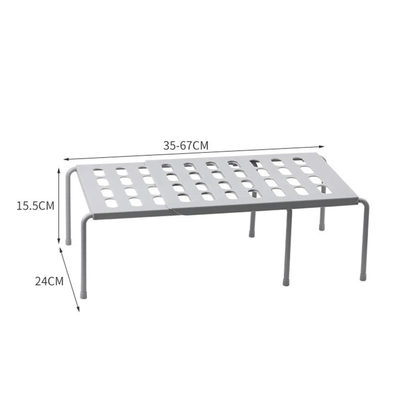 Kitchen Telescopic Rack Under Sink Storage Multifunctional Space Saving Storage Rack Home Cabinet Spice Rack