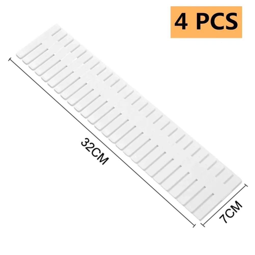 DIY Adjustable Plastic Drawer Divider Free Combination Household Storage Shelves Space - saving Partition Board Division Tools