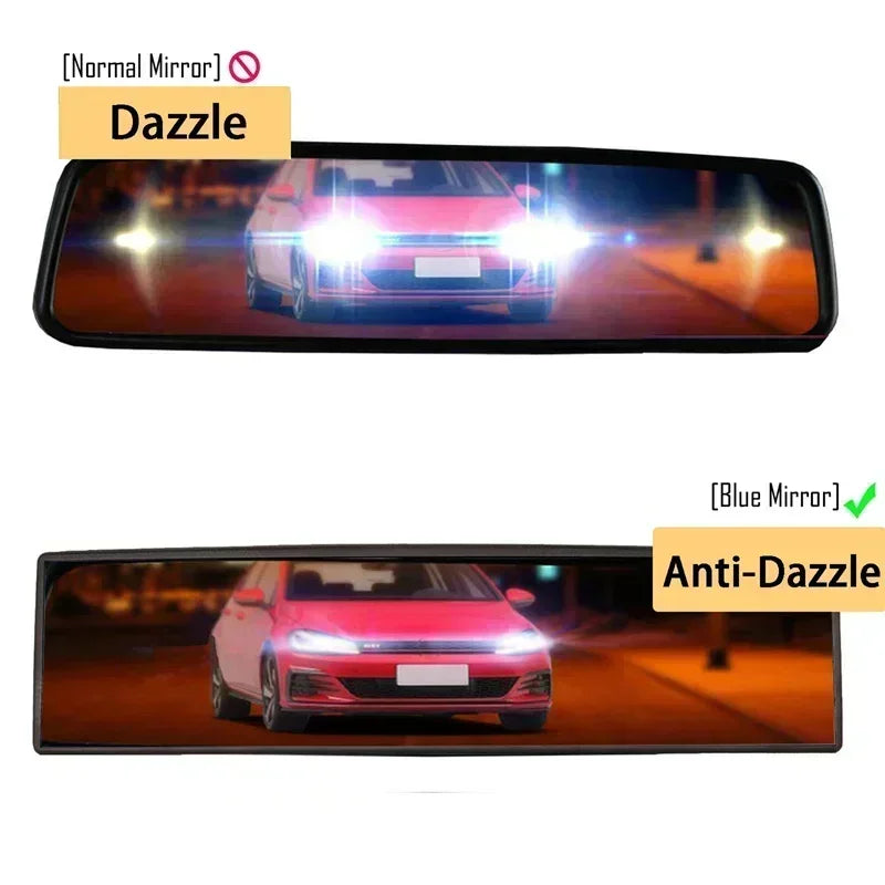 Universal Panoramic Convex Rearview Mirror, Interior Clip-on Wide Angle Rear View Mirror To Reduce Blind Spot Effectively Amagi