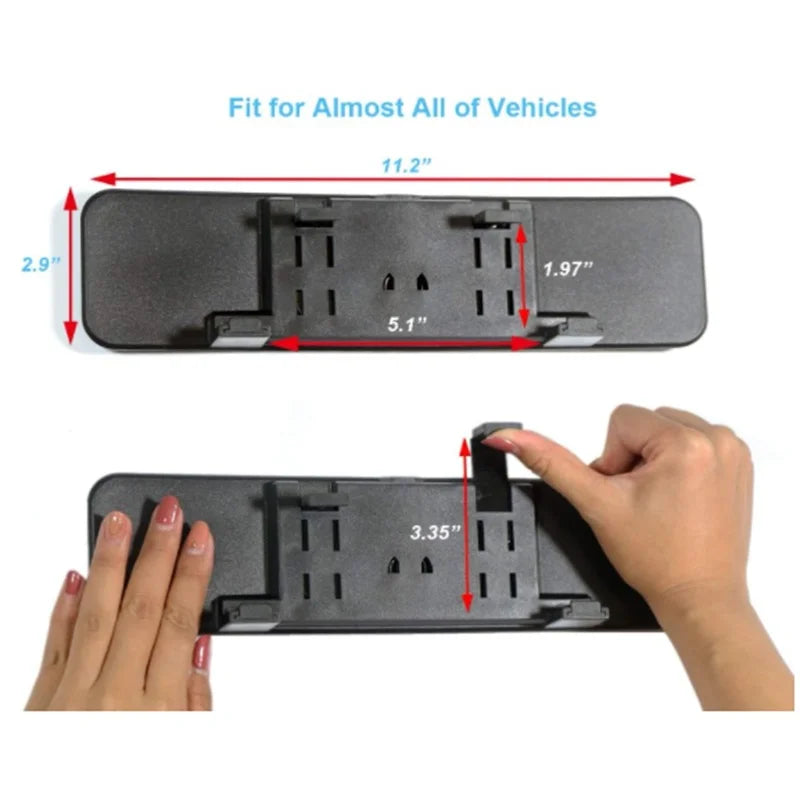 Rear View Mirror,300mm Anti Glare Rearview Mirror Convex Panoramic Rearview Mirror Clip on Car Mirror to Reduce Blind Spot