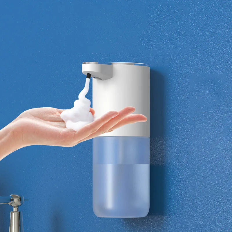 Automatic Foam Soap Dispenser Bathroom Smart Washing Hand Machine With USB Charging White ABS Material