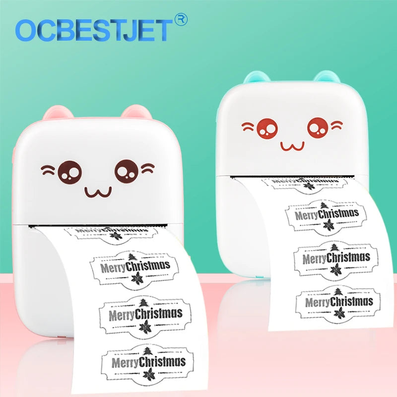 Portable Thermal Printer Mini Wireless Bluetooth Connect to Mobile Phone Pocket Note Gift For Home and Office Android IOS