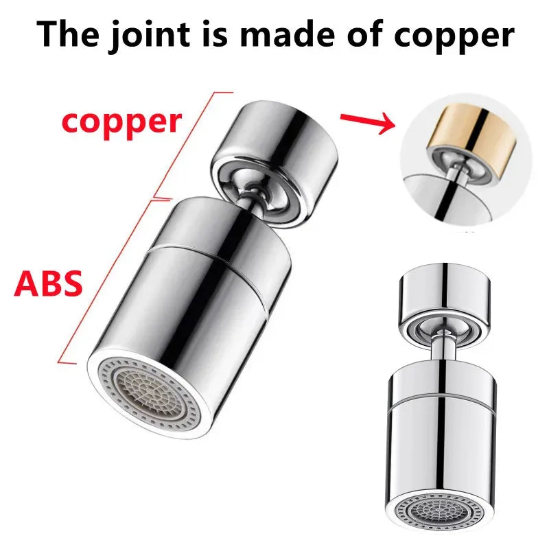 New 2 Mode Kitchen Faucet Spray Head Filter Adjustable 360° Rotary Splashback Tap Nozzle Bubbler Kitchen Sink Faucet Aerator