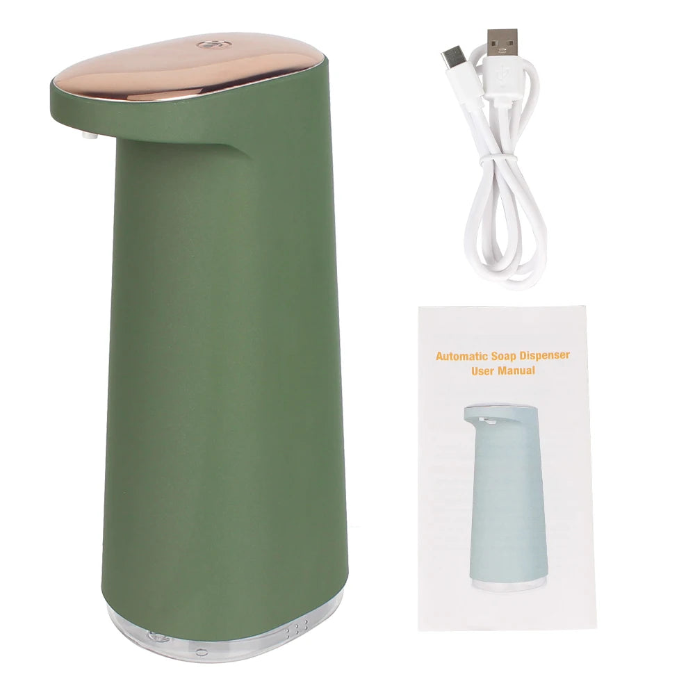 Automatic Foam Liquid Soap Dispenser Foaming Touchless USB Rechargeable Hand Free Portable 450ML For Bathroom Kitchen