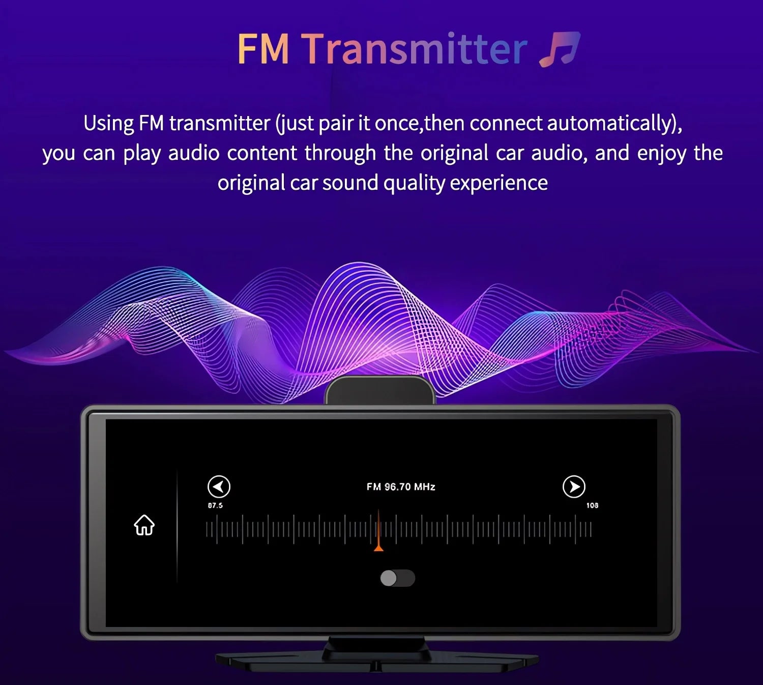 10.26 Inch Car Dvr UHD 4K 3840*2160P Carplay Android Auto Dash Cam GPS 5G WIFI FM BT Dual Lens Camera Dashcam Drive Recorder