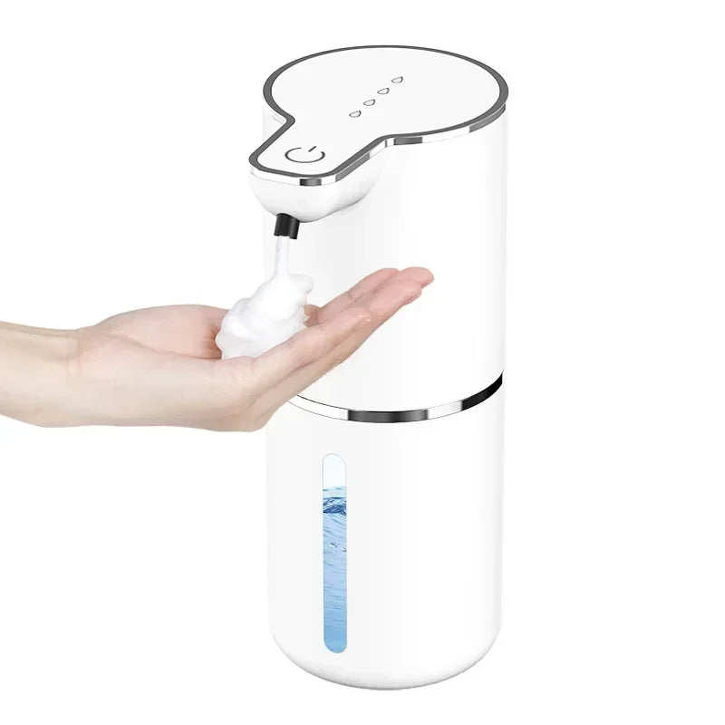 Automatic soap dispenser noncontact foam soap dispenser 380ml USB rechargeable adjustable foam suitable for kitchen and bathroom