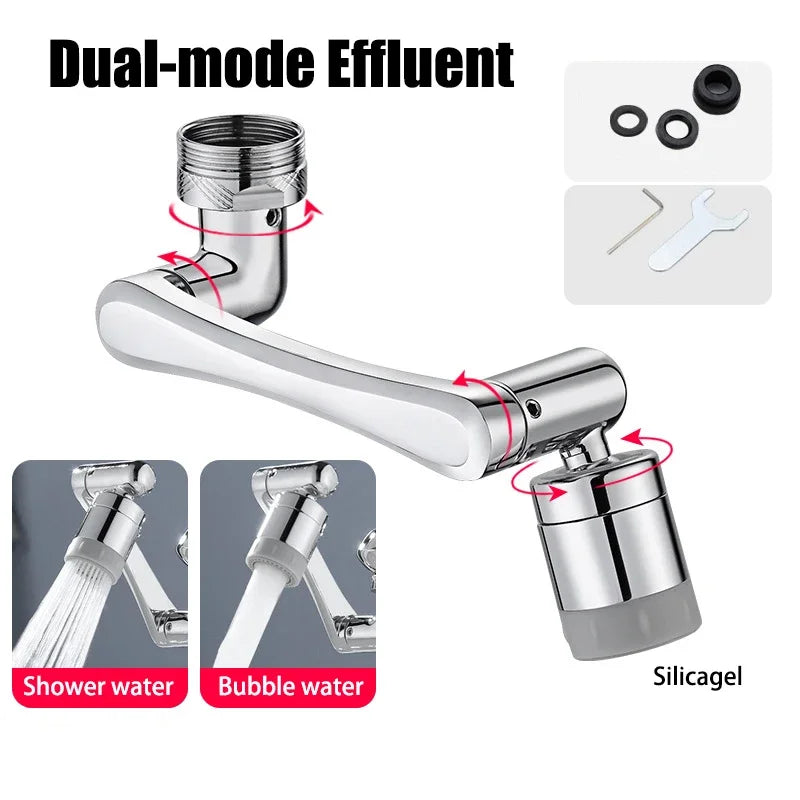 Stainless steel Faucet Extender 1080 °Swivel Water Tap Nozzle Faucet Sprayer Universal Bathroom Mixer Aerator 2 Spray Modes