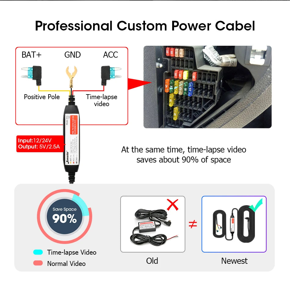 10/11.26 inch Dash Cam 4K Car DVR Wireless Carplay & Android Auto GPS Navigation Video Recorder Dashboard Dual Lens Wifi FM AUX