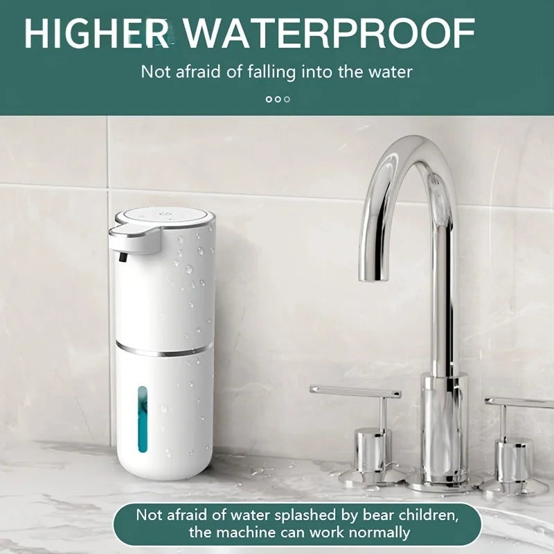 Automatic Foam Soap Dispenser Bathroom Smart Washing Hand Machine With USB Charging White ABS Material